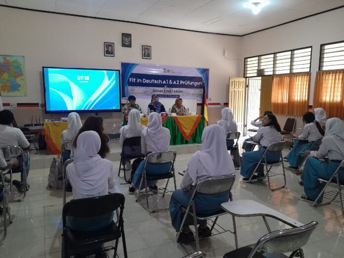 Gelar Ujian Sertifikasi Internasional Bahasa Jerman, SMAN 3 Mataram Komitmen Tingkatkan Skill Bahasa Asing Siswa