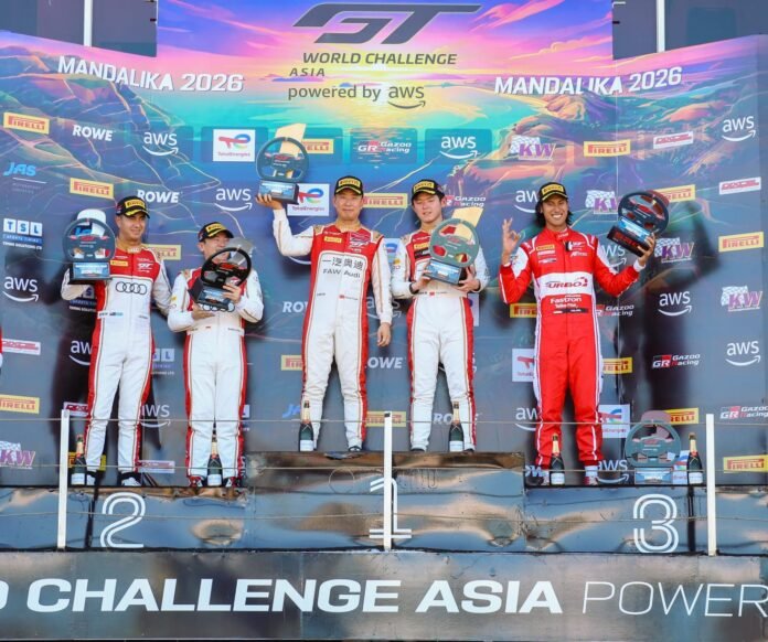 Balapan Pertama GT World Challenge Asia 2026: Audi Mendominasi, Sean Gelael Podium Ketiga