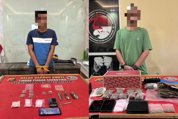Seorang Ojol dan Pemilik Angkringan Ditangkap Polisi, Diduga Edarkan Ganja