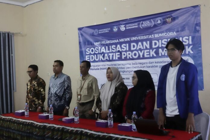 Gaungkan Moderasi Beragama dan Stop Bullying, MKWK Universitas Bumigora Edukasi Pelajar SMKN 4 Mataram