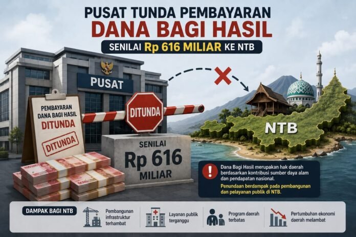 Pusat Tunda Pembayaran DBH Rp616 Miliar ke NTB
