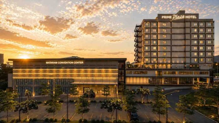 Tampak depan Prime Plaza Hotel Mataram yang terletak di Jalan Terusan Bung Hatta, Kota Mataram. (Suara NTB/ist)