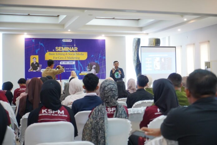 KSPM Unizar Gelar Seminar Basic Editing dan Social Media Strategy, Dorong Gen Z Jadi Kreator Konten Kreatif dan Bertanggung Jawab