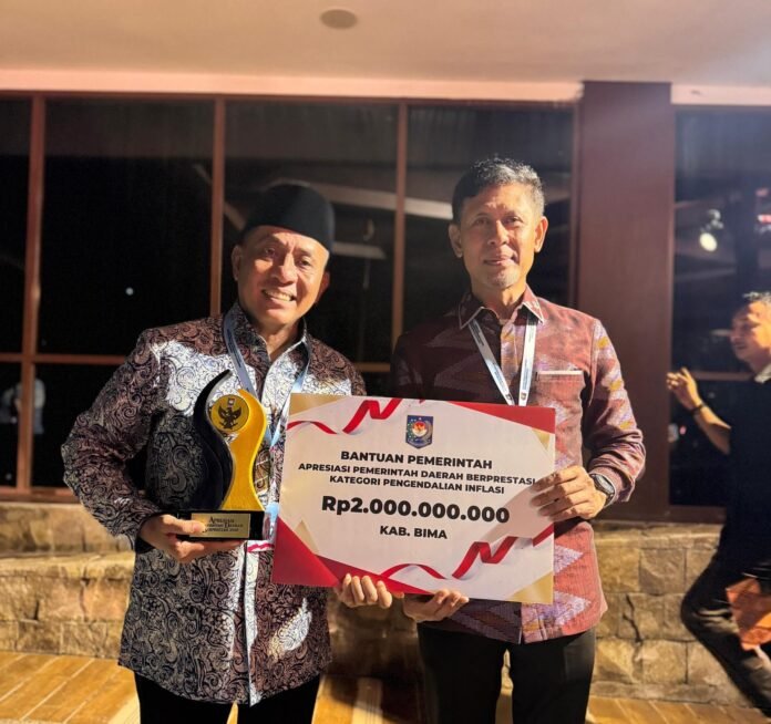 Berhasil Kendalikan Inflasi, Pemkab Bima Raih Apresiasi Rp2 Miliar dari Kemendagri