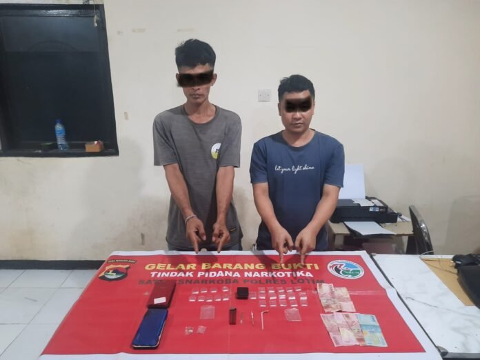 Dua Tersangka Narkotika Diamankan Polres Lotim