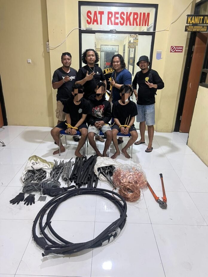 Kabel PLN Dicuri, Polres Lombok Utara Tangkap Pelaku