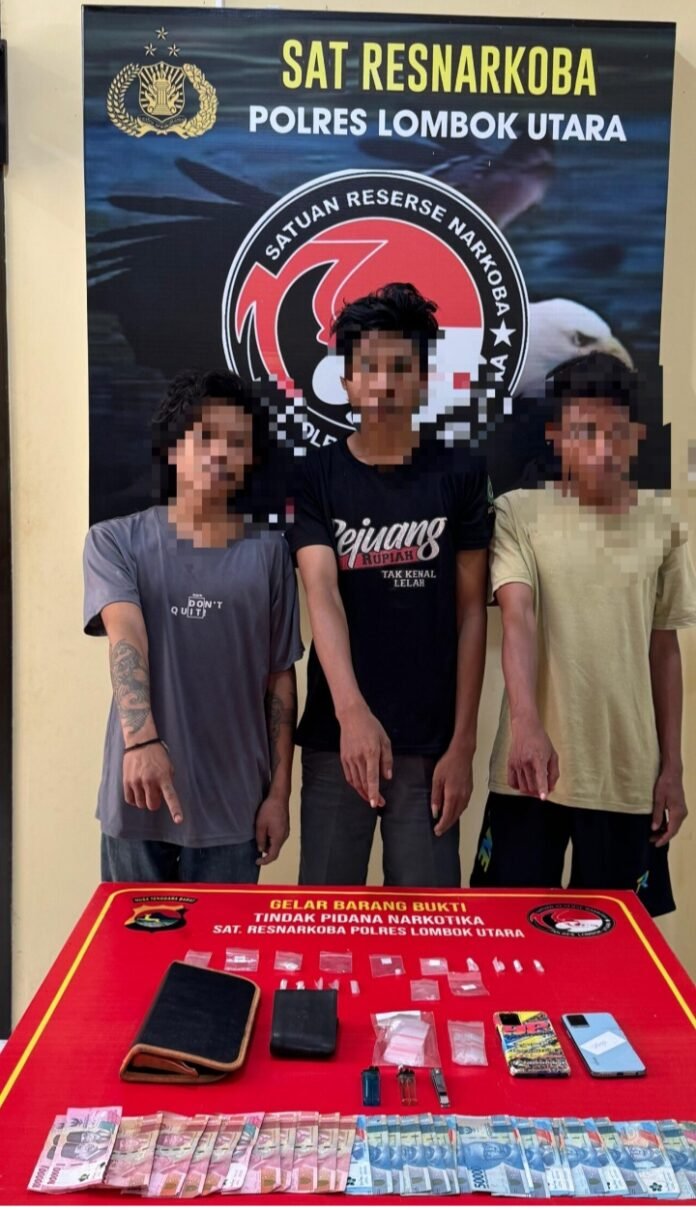 Polres Lombok Utara Amankan Jaringan Aktif Pengedar Narkoba