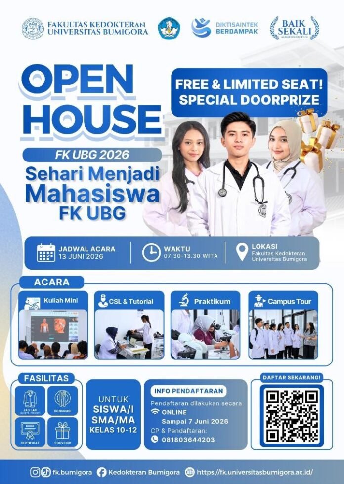 Fakultas Kedokteran Universitas Bumigora Gelar Open House FK UBG 2026