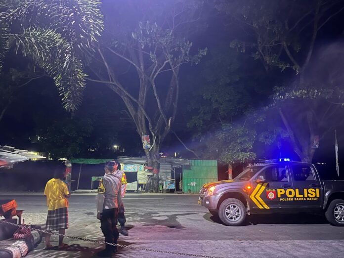 Polsek Sakra Barat Gelar Patroli Malam, Antisipasi Tindak Kriminal 3C dan Pencurian Ternak
