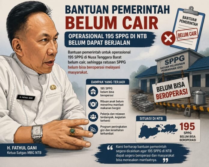 Bantuan Pemerintah untuk Operasional 195 SPPG Belum Cair