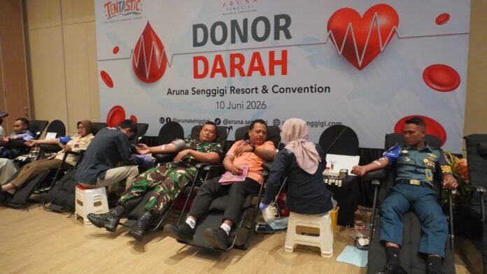 Aruna Senggigi Resort & Convention Gelar Donor Darah dalam Rangka “Road to Tentastic: 10 Years of Amazing Journey” dan Sambut World Blood Donor Day 2026