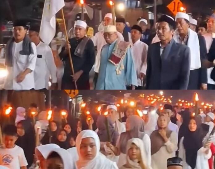 Pawai 1000 Obor Sambut Tahun Baru Islam 1448 Hijriah di Sekotong