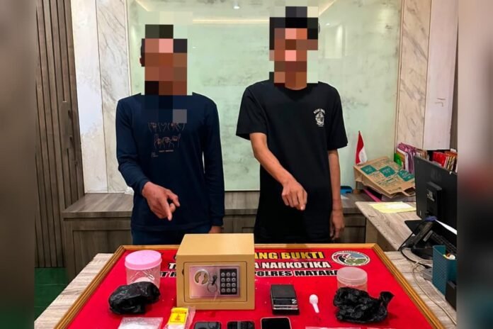 Dua Terduga Pengedar Diciduk di Mataram, Polisi Amankan 67,46 gram Sabu dan 271 Butir Ekstasi
