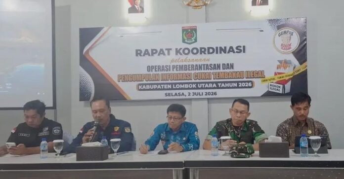 Pemberantasan Rokok llegal, Pemda KLU akan Gelar 40 Kali Operasi Gabungan