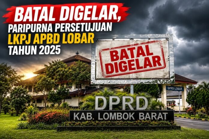 Batal Digelar, Paripurna Persetujuan Raperda LKPJ APBD Lobar 2025