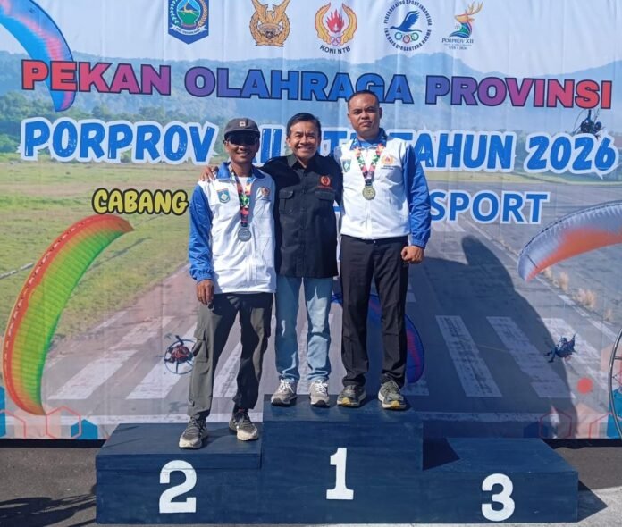Cabor Aerosport, Catur, dan Sepak Takraw Sumbang Medali Pertama untuk Lobar di Porprov NTB