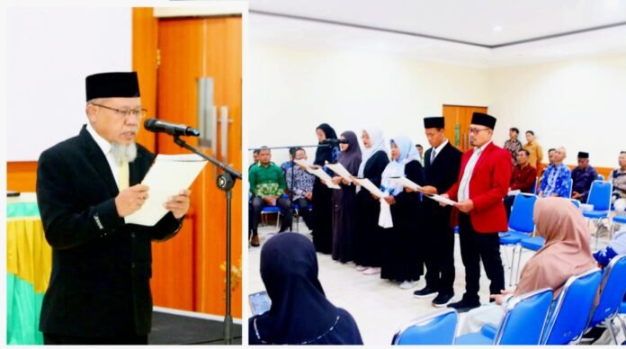 Rektor Ummat Lantik Enam Pejabat Struktural, Dorong Inovasi dan Penguatan Internasionalisasi Kampus