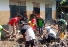 RTLH Mulai Direhab Dansatgas TMMD ke-129 Tinjau Rehabilitasi Musala di Rehabilitasi Musala RTLH Mulai Direhab Dansatgas TMMD ke-129 Tinjau Rehabilitasi Musala di Manggelewa