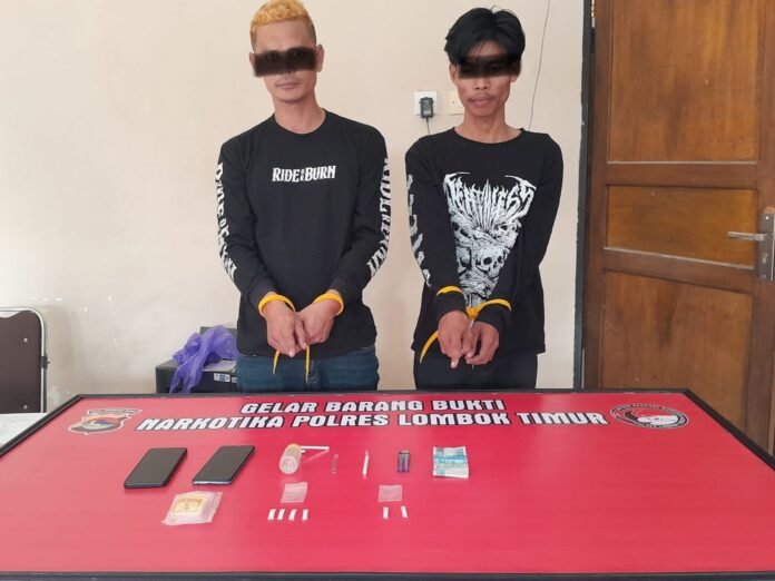 Polisi Bekuk Dua Warga Sambelia Terduga Pengedar Sabu