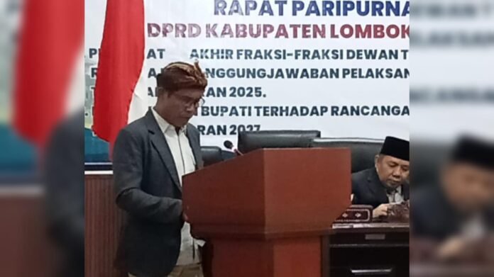 DPRD KLU Setujui Ranperda Pertanggungjawaban APBD 2025
