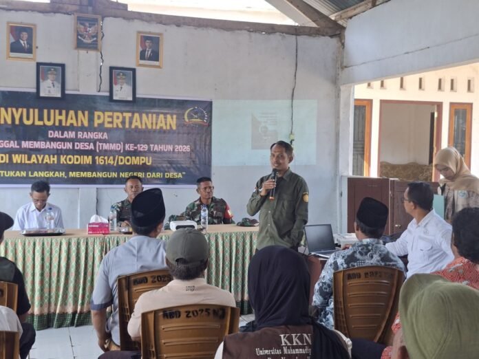 Satgas TMMD Ke-129 Bekali Petani Manggelewa dengan Penyuluhan Pertanian