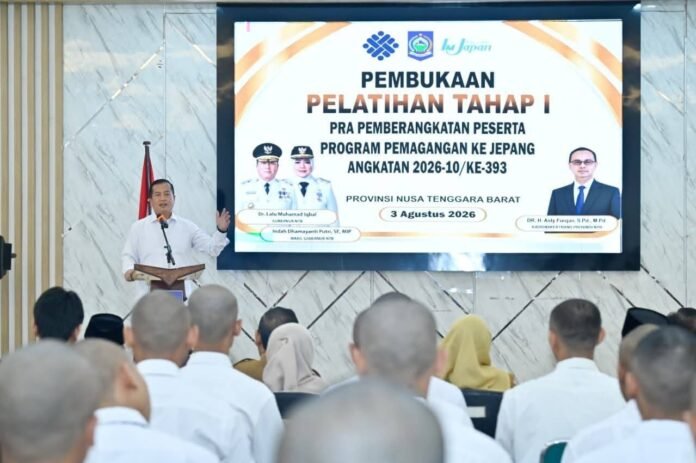 Gubernur Buka Pelatihan Tahap I Pra Pemberangkatan Peserta Praktik Kerja ke Jepang