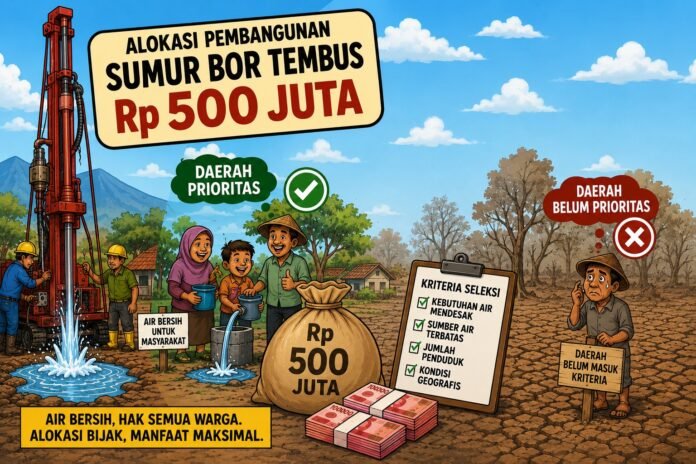 Sumur Bor Tembus Rp500 Juta, Pemprov NTB Selektif Pilih Daerah Sasaran