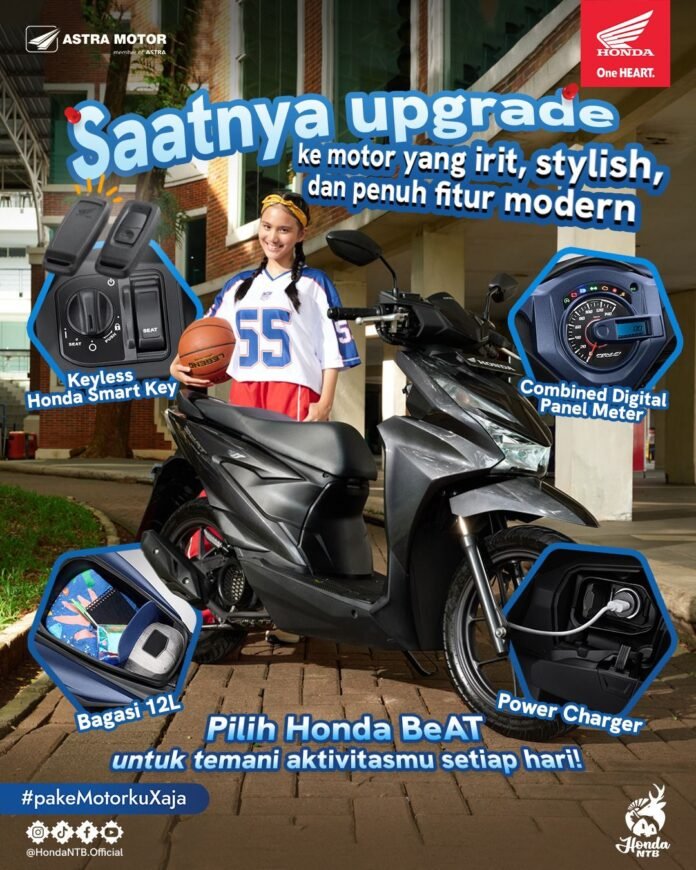 Honda BeAT Generasi Keenam Tawarkan Fitur Baru, Ada Promo DP di NTB