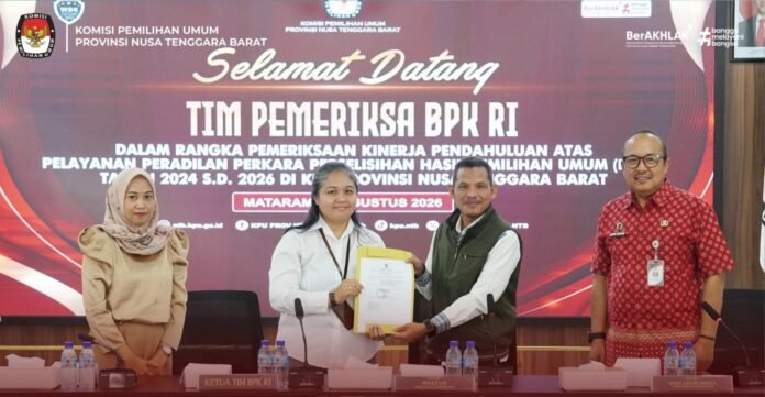 BPK RI Lakukan Pemeriksaan Pendahuluan Kinerja Sengketa Hasil Pemilu ke KPU NTB
