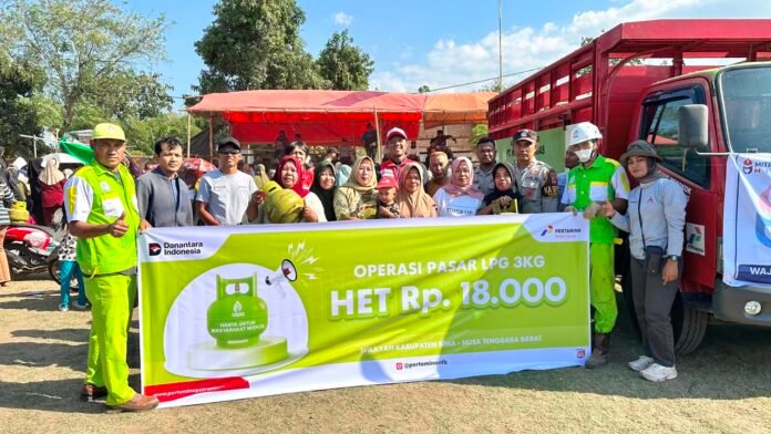 Pertamina Patra Niaga Gelontorkan 1.120 Tabung LPG 3 Kg untuk Operasi Pasar di Bima Jelang Maulid Nabi