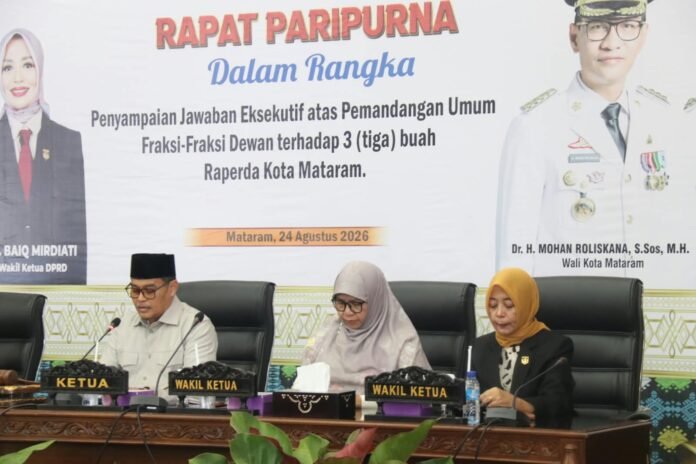 Pemkot Mataram Tegaskan Tiga Raperda akan Disempurnakan Bersama DPRD