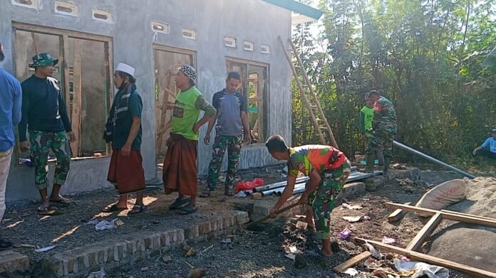 Satgas TMMD Ke-129 Kodim 1614/Dompu Percepat Pembangunan Musala dan MCK di Desa Nusa Jaya