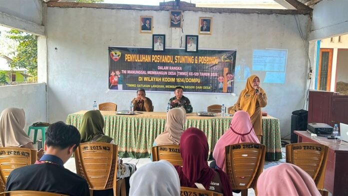 TMMD Ke-129 Kodim 1614/Dompu, Perkuat Kesehatan Masyarakat dan Percepat Pembangunan MCK Musala