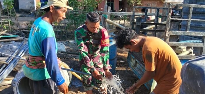 TMMD ke-129 Temukan Sumber Air di Musala Baiturahman Nusa Jaya
