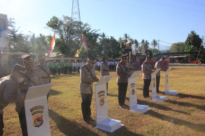 Sejumlah Pejabat Polres Lombok Utara Berganti