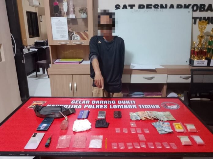 Polres Lotim Tangkap Terduga Pengedar Narkoba