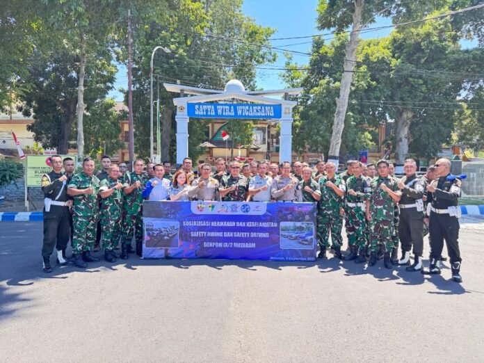 Edukasi Keselamatan Berkendara, Astra Motor NTB Bersama Jasa Raharja, Denpom dan Ditlantas Polda NTB Tingkatkan Kesadaran Anggota