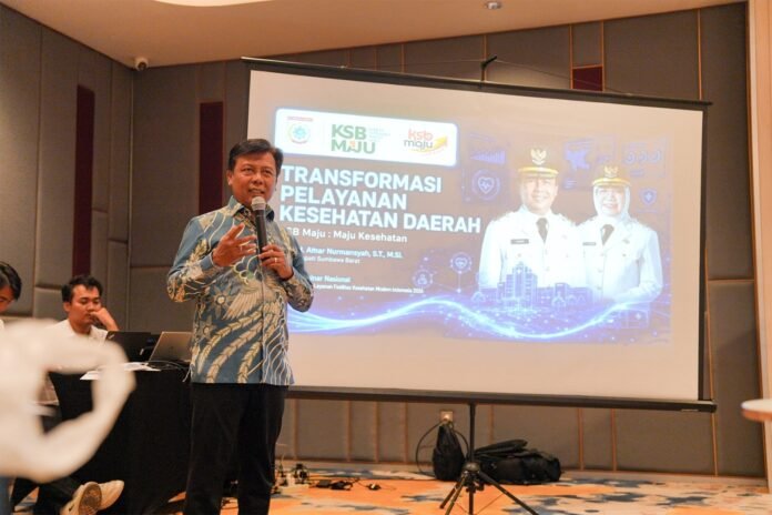 Bupati Amar Paparkan Transformasi Pelayanan Kesehatan Sumbawa Barat di Seminar Nasional PKKN Jakarta