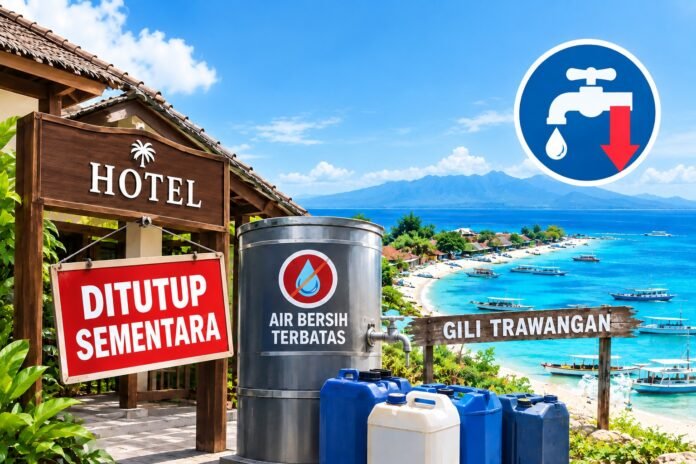 Imbas Krisis Air Bersih, 10 Hotel Pilih Tutup Sementara di Trawangan