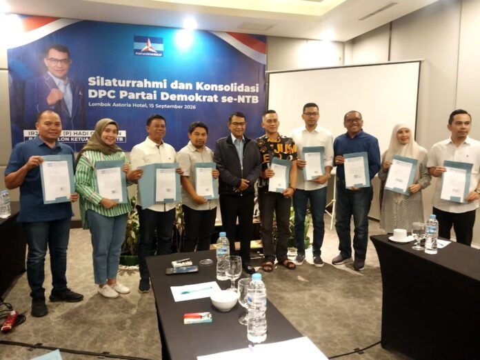 Maju Jadi Calon Ketua DPD Demokrat NTB, Hadi Gunawan Kunci Dukungan 10 Ketua DPC