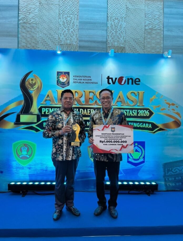 Berprestasi Kelola Sampah, Kemendagri Berikan Lotim Hadiah Rp1 Miliar