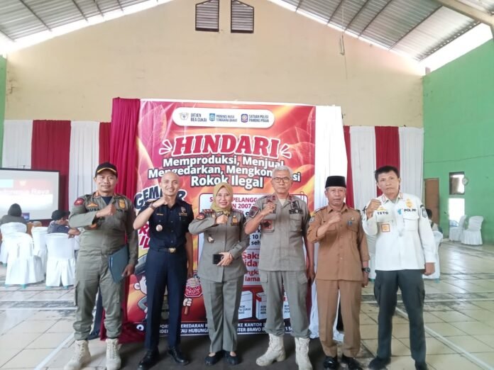 Satpol PP NTB dan Bea Cukai Mataram Sosialisasi Gempur Rokok Ilegal di Lotim