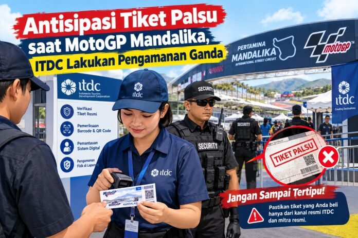Antisipasi Tiket Palsu saat MotoGP, ITDC Lakukan Pengamanan Ganda