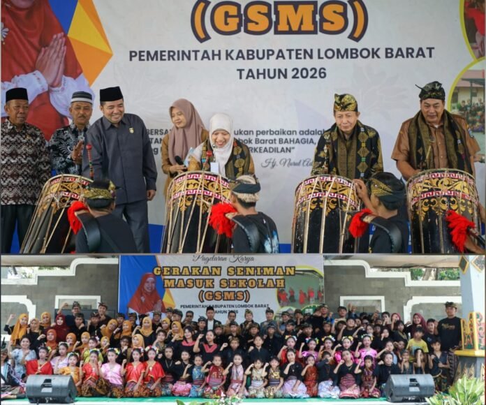 Jadi Ruang Kreatif Seni Budaya Siswa, Wabup Lobar Tegaskan Komitmen Perbanyak Sekolah Sasaran GSMS