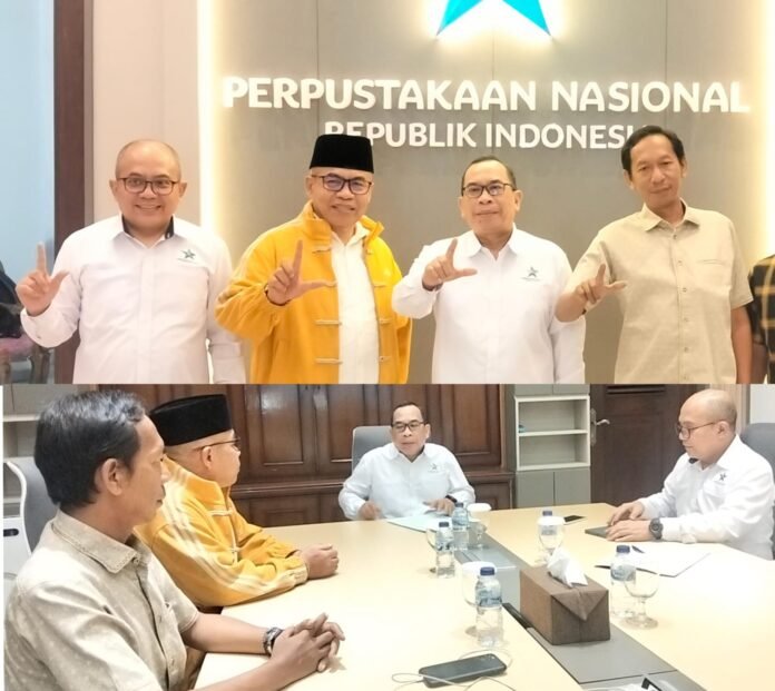 Temui Sestama Perpusnas RI, Kepala Disarpus Bawa Program Pusat untuk Lobar