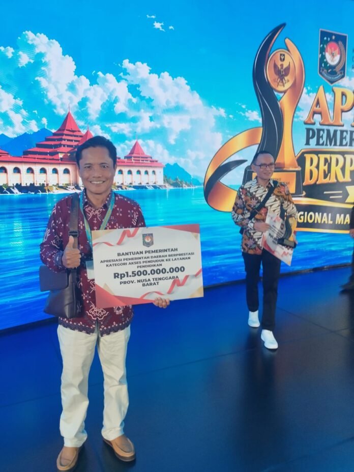 NTB Raih Penghargaan Pemda Berprestasi 2026 Bidang Pendidikan dari Kemendagri