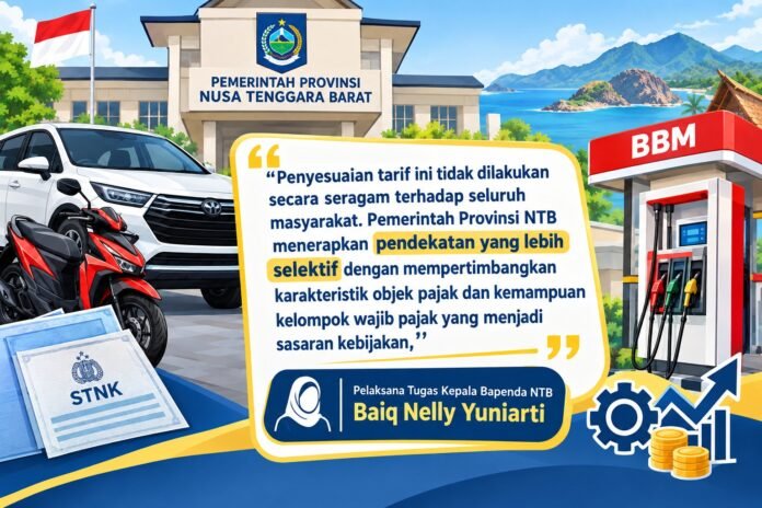 Berlaku 1 Oktober, Pemprov NTB Sesuaikan Tarif Pajak Kendaraan dan Bahan Bakar