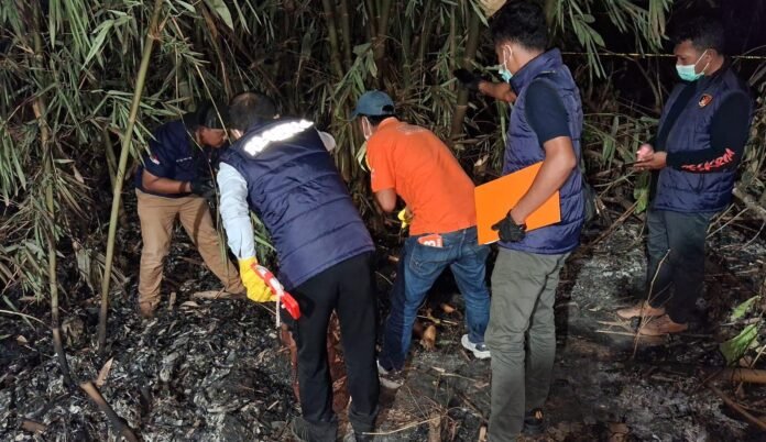 Mayat Perempuan Ditemukan Terbakar di Area Perkebunan, Polisi Gelar Penyelidikan