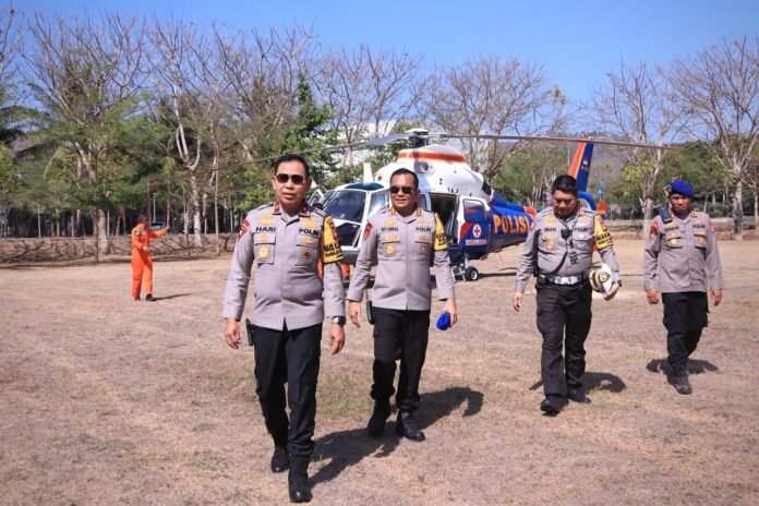 Wakapolda NTB Patroli Udara dan Cek Pos Pengamanan MotoGP Mandalika