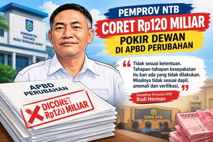 Pemprov NTB Coret Rp120 Miliar Pokir Dewan di APBD Perubahan